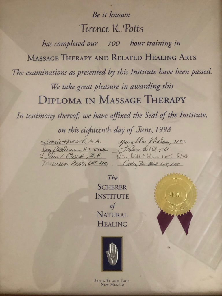 Credentials NMT Terry Potts